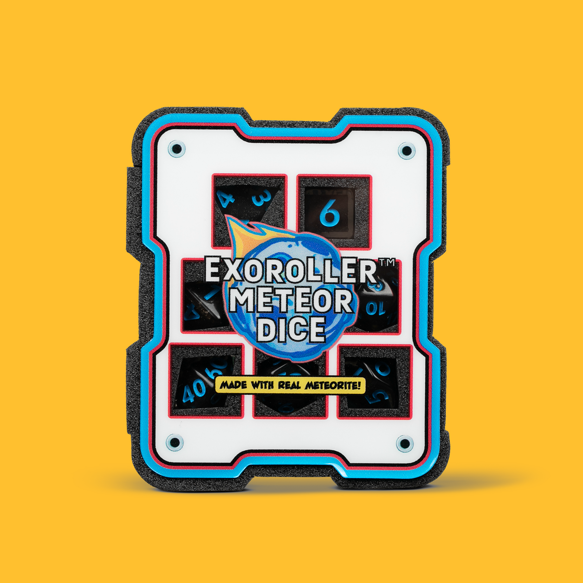 EXOROLLER METEOR DICE - RPG SET (BLUE)
