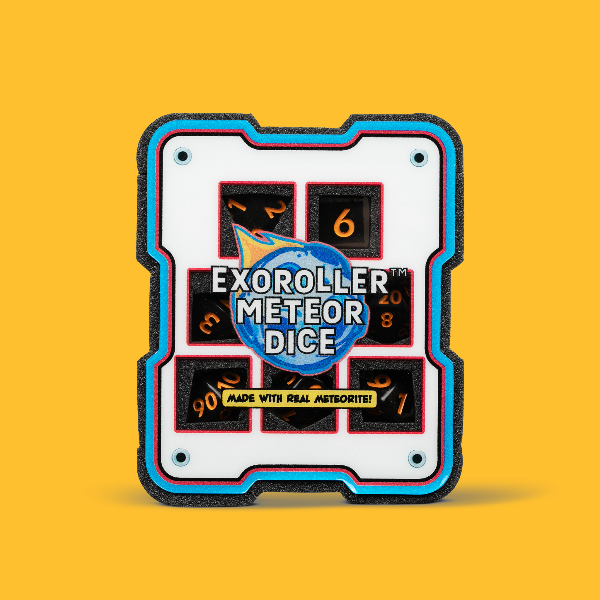 EXOROLLER METEOR DICE - RPG SET (ORANGE)