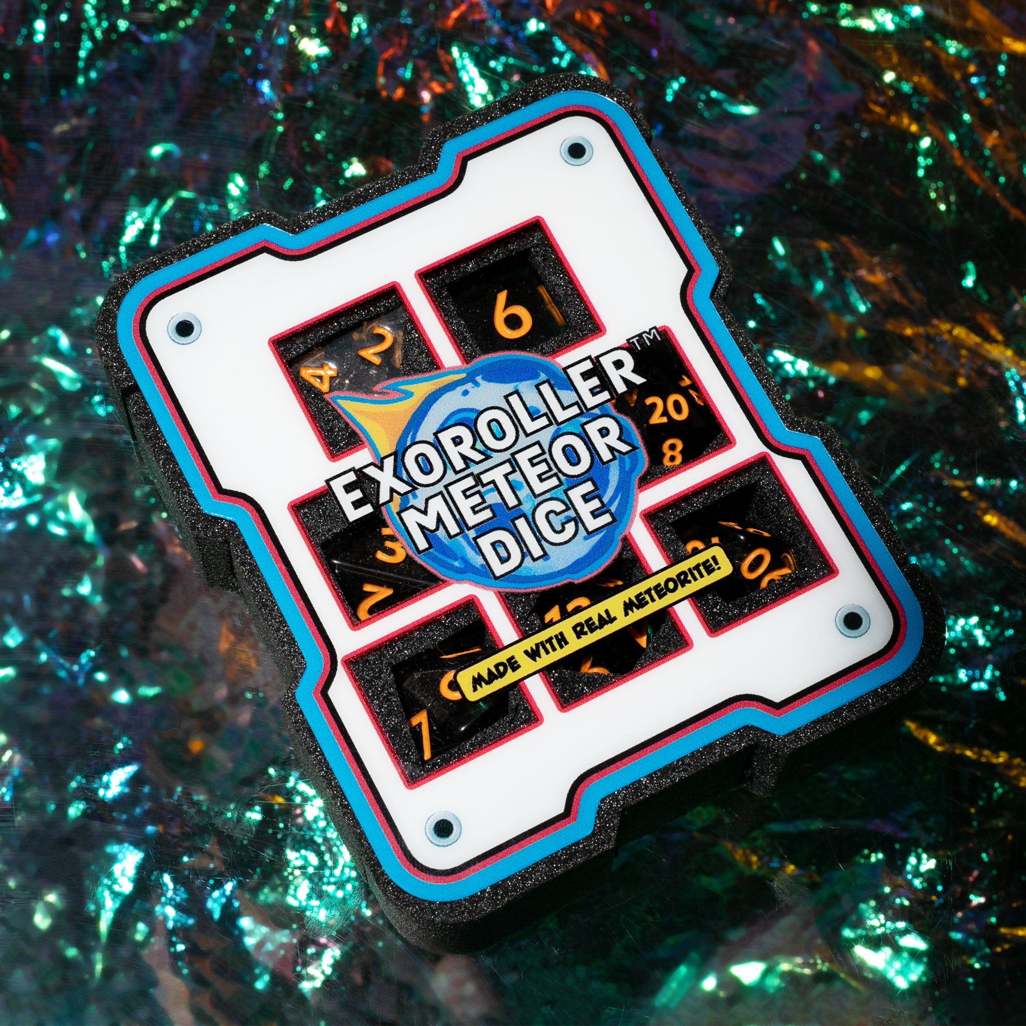 EXOROLLER METEOR DICE - RPG SET (ORANGE)