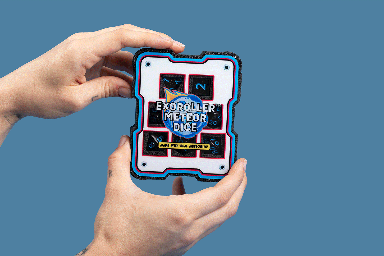 EXOROLLER METEOR DICE - RPG SET (BLUE)