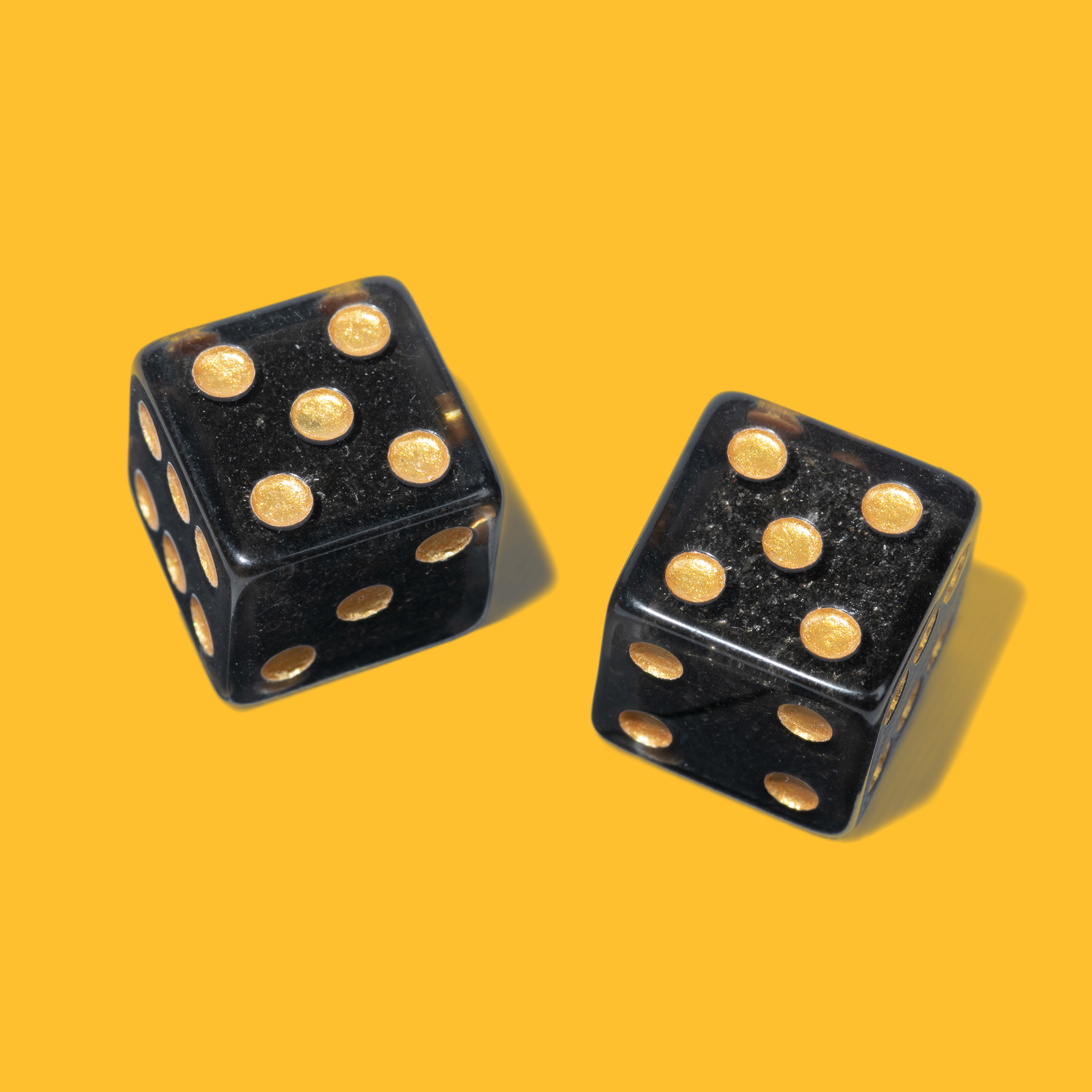 EXOROLLER METEOR DICE - GOLD 2 D6 SET