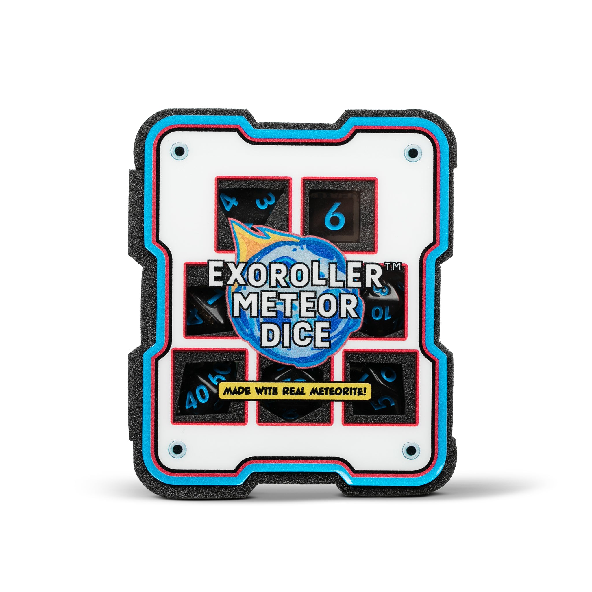 EXOROLLER METEOR DICE - BLUE 7-DIE SET