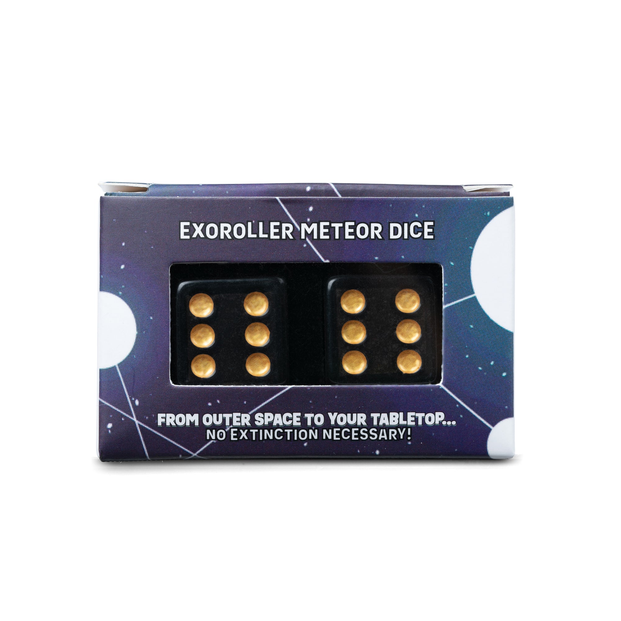 EXOROLLER METEOR DICE - GOLD 2 D6 SET