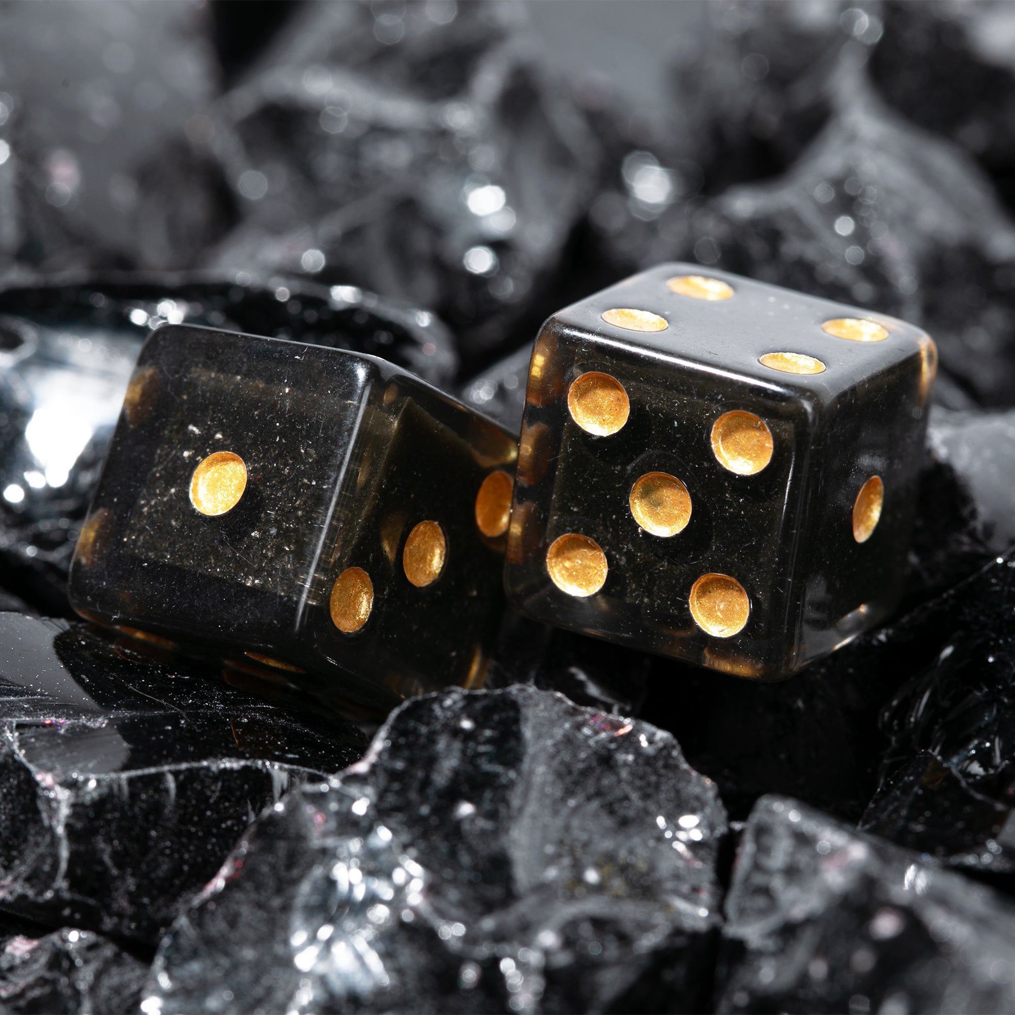 EXOROLLER METEOR DICE - GOLD 2 D6 SET