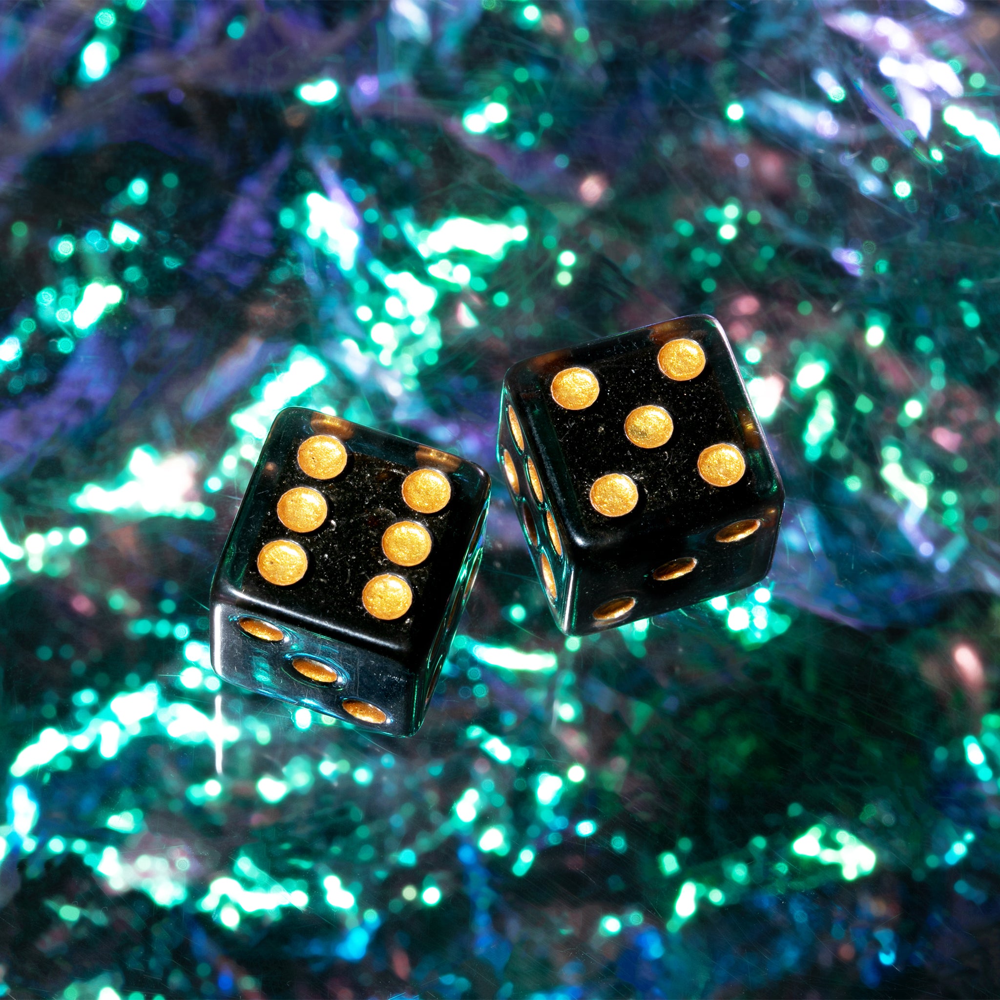 EXOROLLER METEOR DICE - GOLD 2 D6 SET